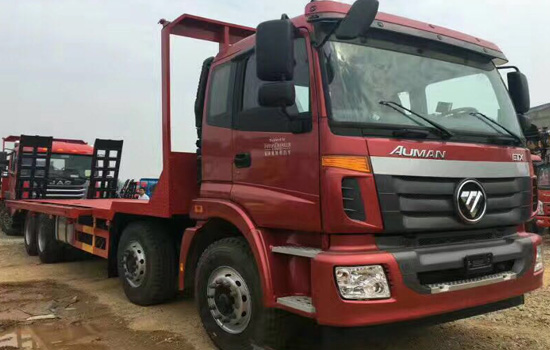 【國(guó)五】歐曼前四后八挖機(jī)平板車(chē)