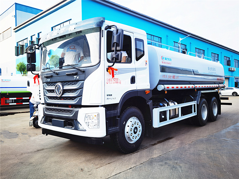 國六東風T5后雙橋灑水車